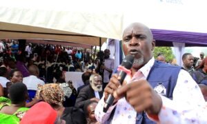Dr Abed Bwanika let his feelings known in Lwengo on Saturday