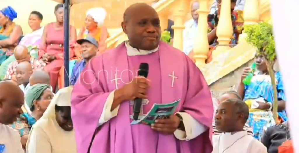 Father Henry Kasule, the priest for Kyanukuzi parish in Lwengo District, Uganda